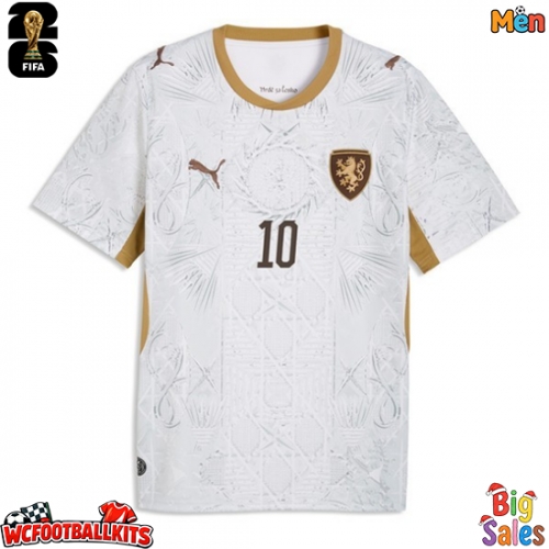 Czech Republic Patrik Schick #10 Replica Away Stadium Shirt World Cup 2026 Short Sleeve